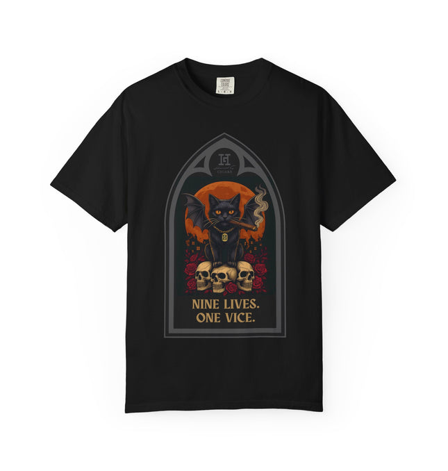 Black Cat. Nine Lives. One Vice. T-Shirt