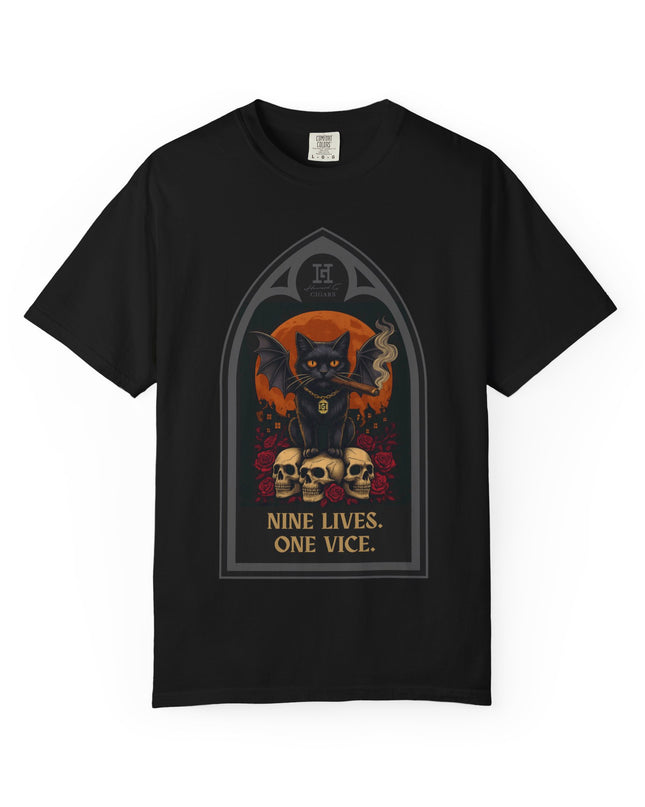 Black Cat. Nine Lives. One Vice. T-Shirt