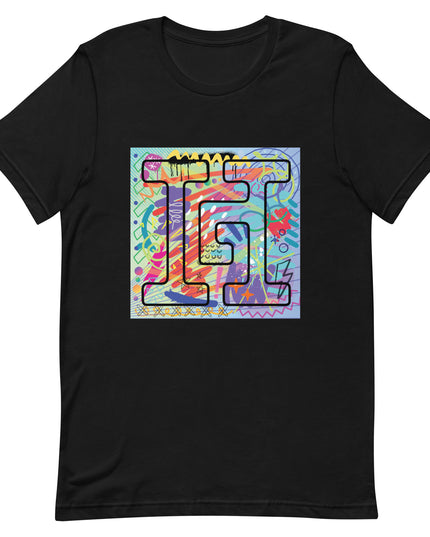 Black T-Shirt with graffiti graphics behind the Howard G Cigars logo