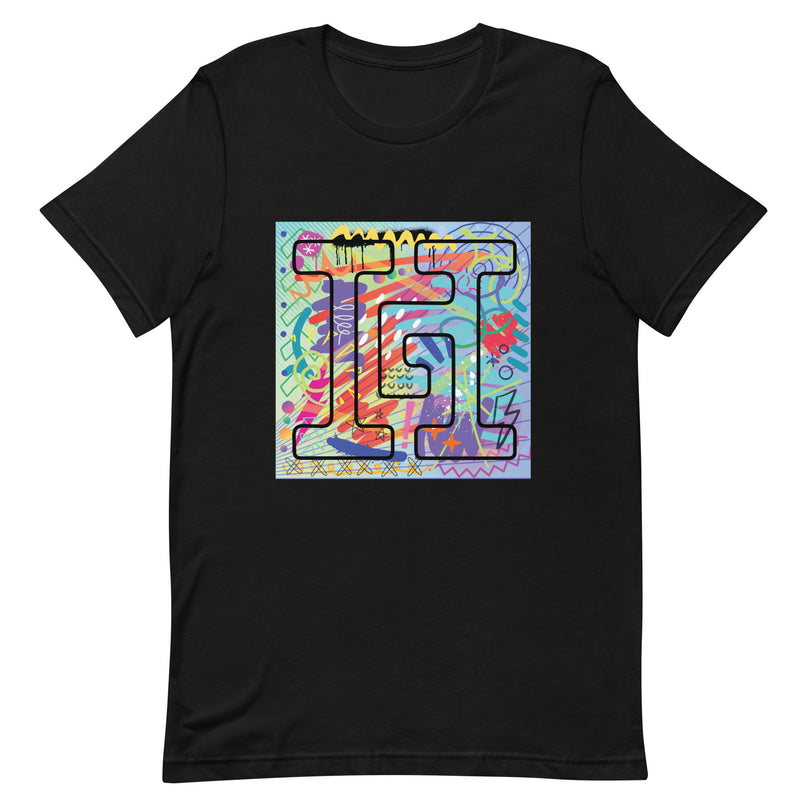 Black T-Shirt with graffiti graphics behind the Howard G Cigars logo