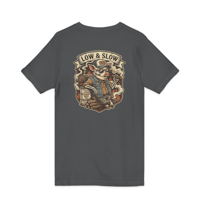 Low & Slow Burn Club V-Neck T-Shirt