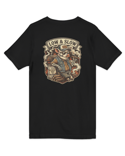 Low & Slow Burn Club V-Neck T-Shirt