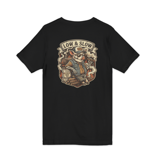 Low & Slow Burn Club V-Neck T-Shirt