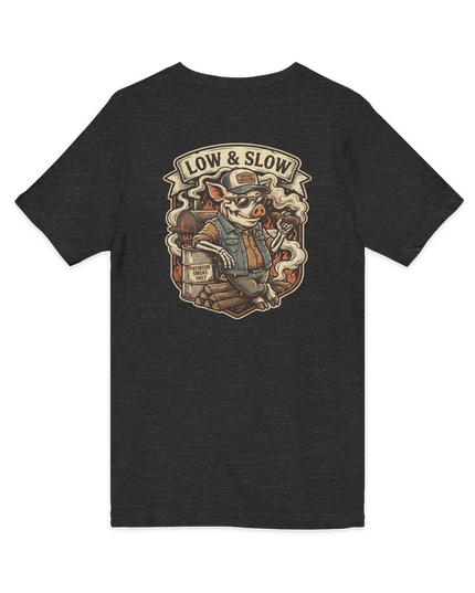 Low & Slow Burn Club V-Neck T-Shirt