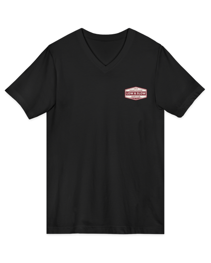 Low & Slow Burn Club V-Neck T-Shirt
