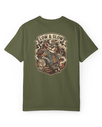 Low & Slow Burn Club Crew Neck T-Shirt