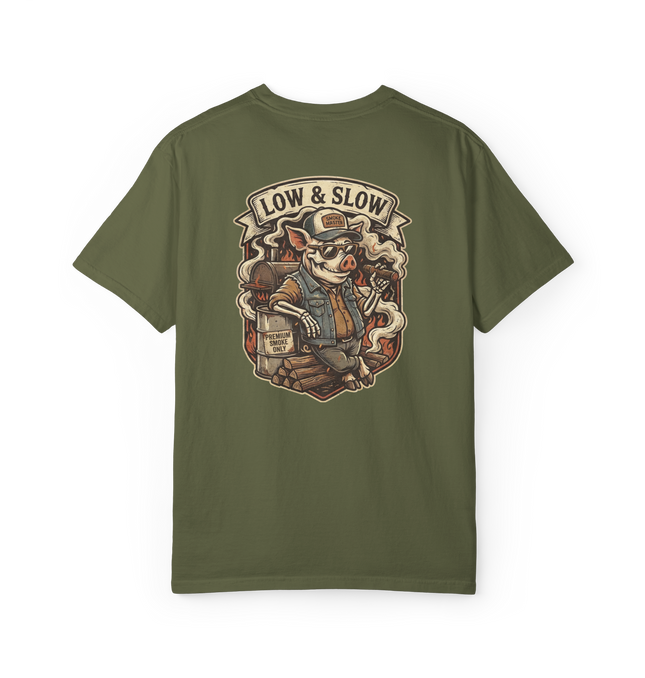 Low & Slow Burn Club Crew Neck T-Shirt