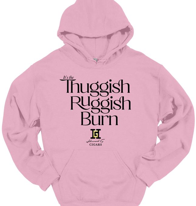 Gar Gear Thuggish Ruggish Burn Hoodie streetwear for cigar lovers with Howard G Cigars logo