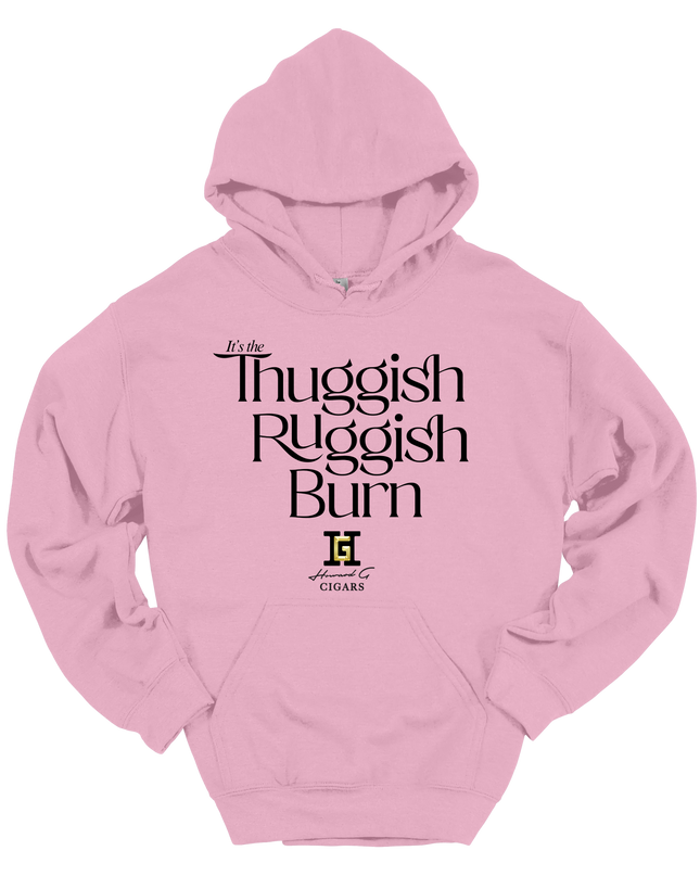 Gar Gear Thuggish Ruggish Burn Hoodie streetwear for cigar lovers with Howard G Cigars logo