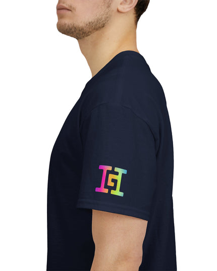Gar Gear WE GOT ACTION! The OG Navy t-shirt – HG logo on left sleeve