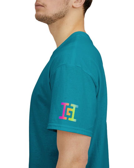 Gar Gear WE GOT ACTION! The OG Tropical Blue t-shirt – HG logo on left sleeve