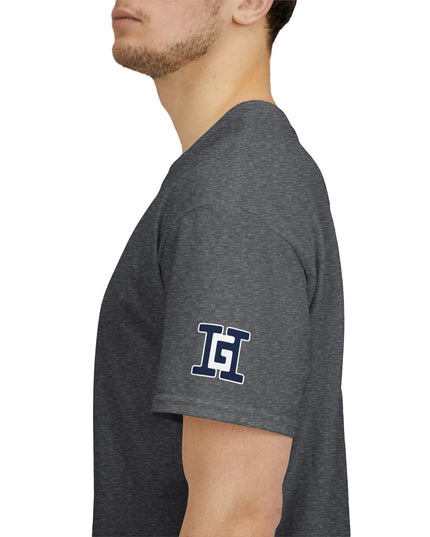 Gar Gear WE GOT ACTION! Drop #83 Heather Grey t-shirt – sleeve detail