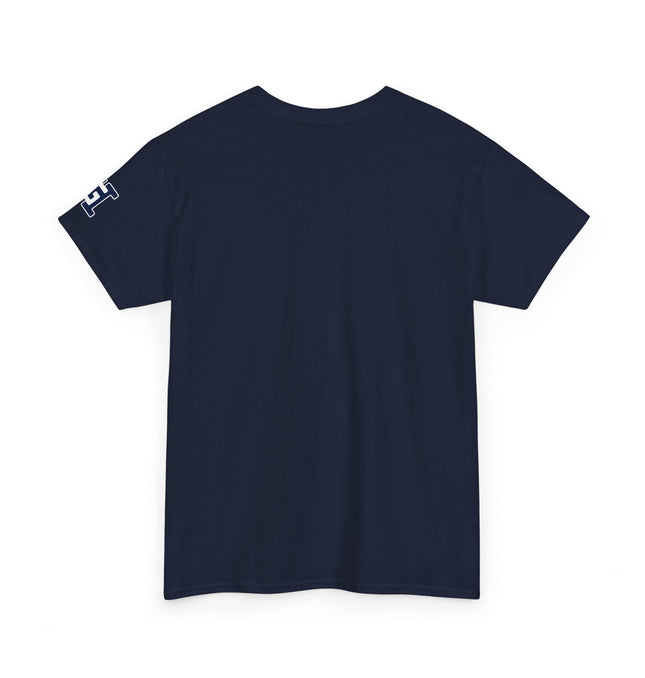 Gar Gear WE GOT ACTION! Drop #83 Navy Blue t-shirt – back print detail