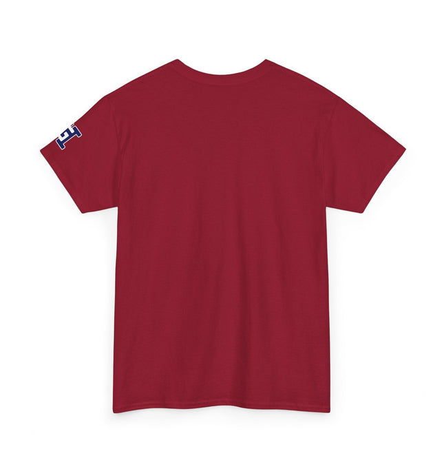 Gar Gear WE GOT ACTION! Drop #84 Cardinal Red t-shirt – back print detail