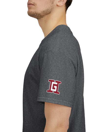 Gar Gear WE GOT ACTION! Drop #87 Heather Grey t-shirt – sleeve detail