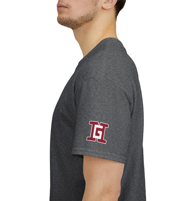 Gar Gear WE GOT ACTION! Drop #87 Heather Grey t-shirt – sleeve detail