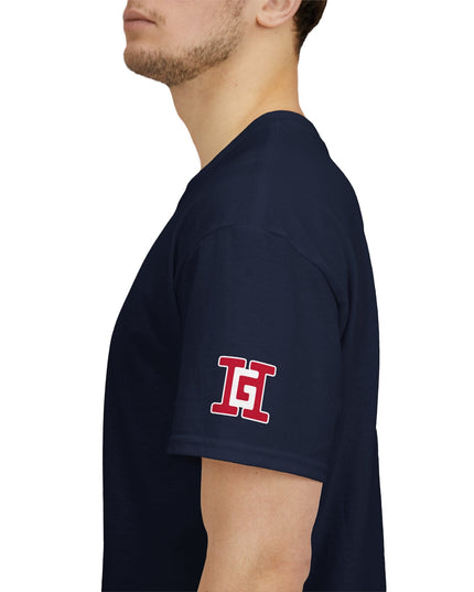 Gar Gear WE GOT ACTION! Drop #88 Navy Blue t-shirt – sleeve detail