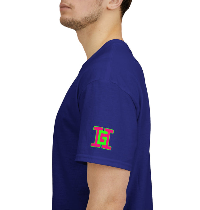 Gar Gear WE GOT ACTION! Drop #90 Cobalt t-shirt – sleeve detail