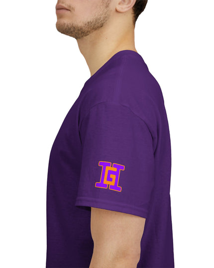 Gar Gear WE GOT ACTION! Drop #93 Purple t-shirt – sleeve detail