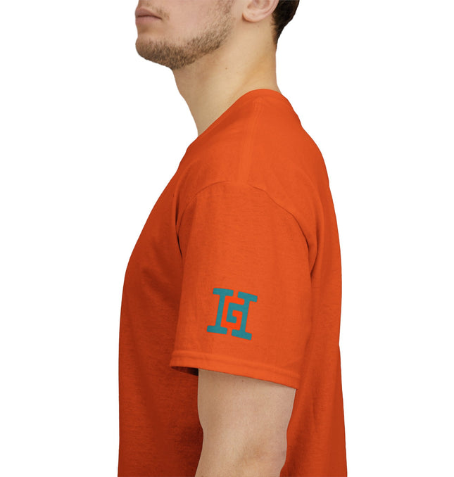 Gar Gear WE GOT ACTION! Drop #95 Orange t-shirt – sleeve detail