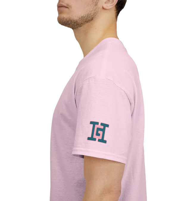Gar Gear WE GOT ACTION! Drop #97 Light Pink t-shirt – sleeve detail