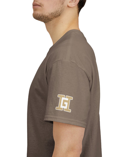 Gar Gear WE GOT ACTION! Drop #99 Brown t-shirt – sleeve detail