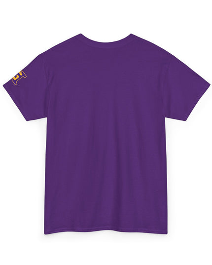 Gar Gear WE GOT ACTION! Drop #101 Purple t-shirt – back print detail