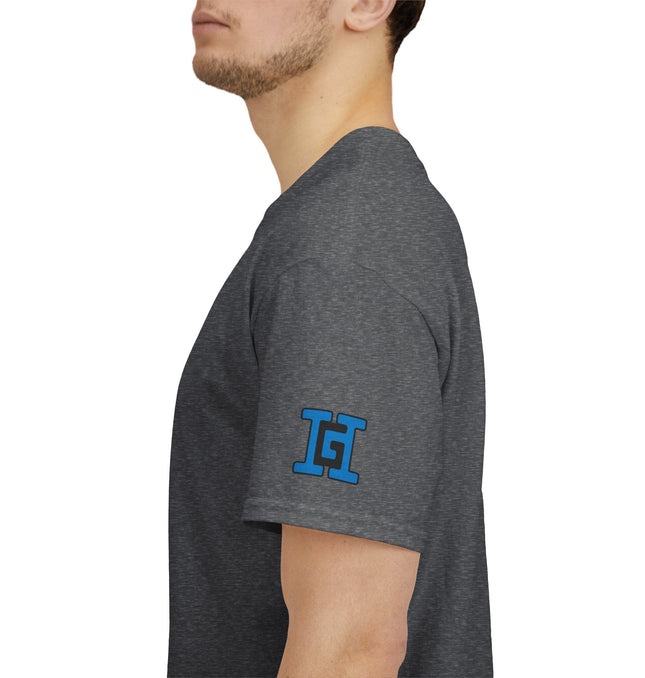 Gar Gear WE GOT ACTION! Drop #103 Heather Grey t-shirt – sleeve detail