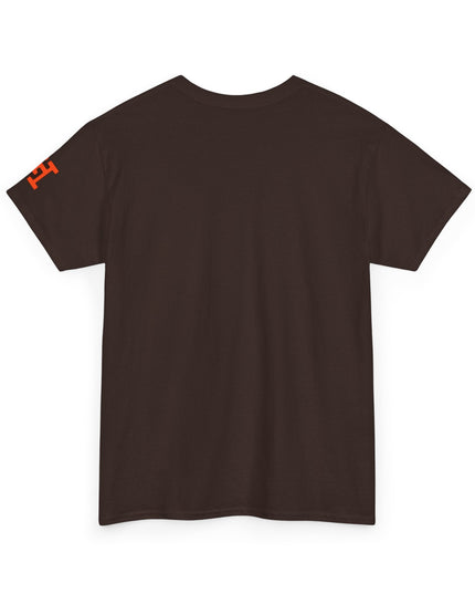 Gar Gear WE GOT ACTION! Drop #107 Dark Chocolate t-shirt – back print detail