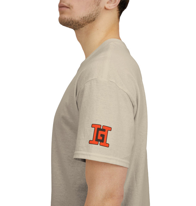Gar Gear WE GOT ACTION! Drop #107 Sand t-shirt – sleeve detail