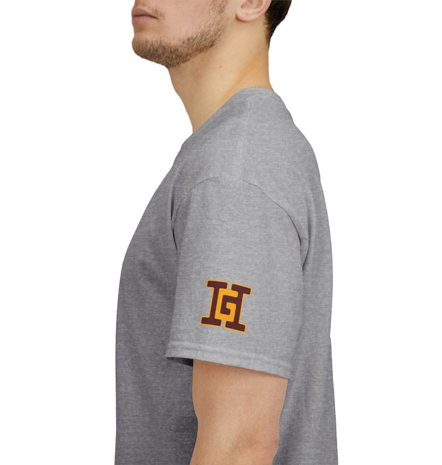 Gar Gear WE GOT ACTION! Drop #108 Sport Grey t-shirt – sleeve detail