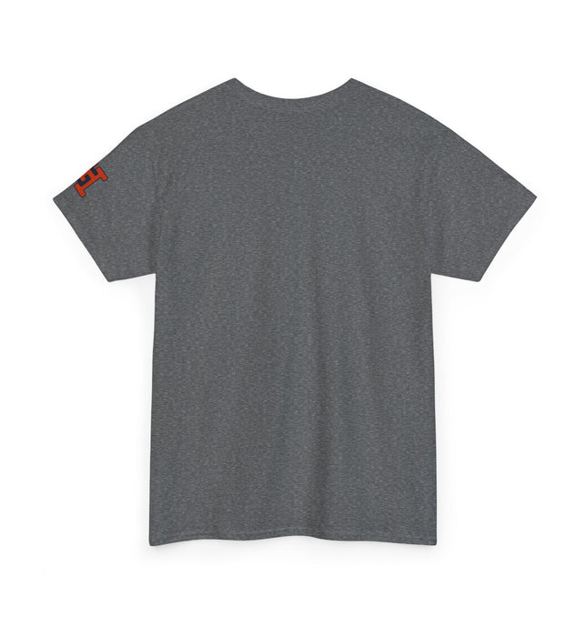 Gar Gear WE GOT ACTION! Drop #112 Heather Grey t-shirt – back print detail